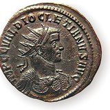 Munt met beeltenis van Diocletianus