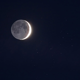 La Lune qui passe devant les Pléiades