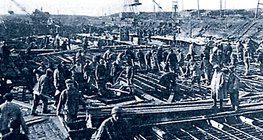 Construction du canal entre la mer Baltique et la mer Blanche