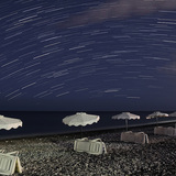 Trajectoires d'étoiles sur Rhodes