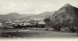 Die Festung von Deva auf einer alten Postkarte