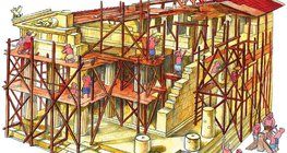 C'est ce à quoi la construction d'un temple a pu ressembler dans la Grèce Antique au 5e siècle avant J.C.