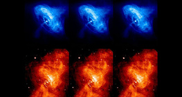 Images of the Crab Nebula in the X-ray and optical spectrum