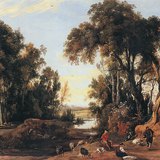 Jan Wildens - Landschap met dansende herders