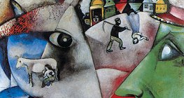 Marc Chagall: Ich und das Dorf (1911, Surrealismus)