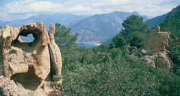 Schöne Landschaft von Korsika