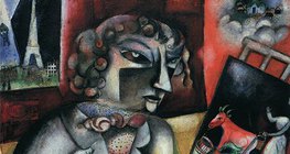 Marc Chagall: Selbstbildnis mit sieben Finger (1912, Surrealismus)