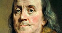 Benjamin Franklin (1706-1790), politicien américain, inventeur