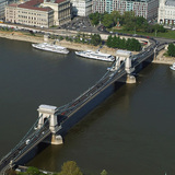 Die Kettenbrücke, Budapest, Ungarn