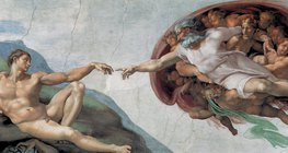 Michel-ange: La Création d'Adam (Chapelle Sixtine, 1511, Renaissance)