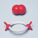 Ruimtevullende en bol-en-stokmodellen van een zuurstofmolecule