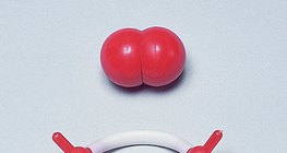 Kalotten- und Stäbchenmodell des Sauerstoffmoleküls