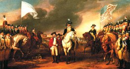 La reddition des Britanniques à Yorktown