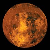 Het oppervlak van Venus kan alleen met radar gedetecteerd worden vanwege de dikke laag wolken