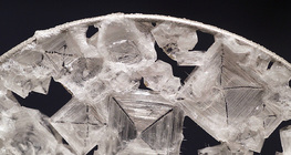 Salt crystal that crystallised in microgravity on the International Space Station