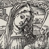 Albrecht Dürer - De Heilige Familie met drie Hazen (1497, Renaissance, deels)