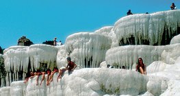 Dépôt de calcaire (Pammukale, Turquie)