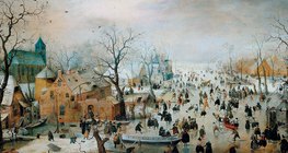 Hendrick Avercamp: Winter Landscape with Skaters (Rijksmuseum, Amsterdam)