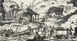 Erzbergwerk im 19. Jahrhundert