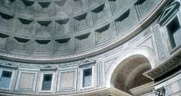 Intérieur de la coupole du Panthéon de Rome