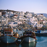 Een haven in Paros