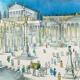 Een mogelijke reconstructie van het Forum Romanum