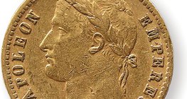 Pièce de monnaie à l'effigie de Napoléon Bonaparte