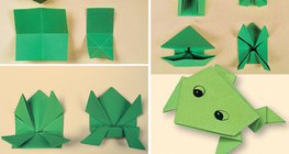Wir falten einen Origami-Frosch