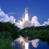 Lancering van de spaceshuttle Atlantis