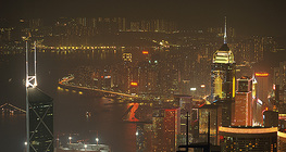Hongkong bei Nacht