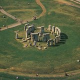 Légi felvétel Stonehenge kőköreiről