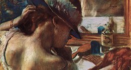 Degas: Vor dem Spiegel (1889, Impressionismus)