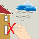 Do not stand near a lightning rod, or a tall tree during a stom!