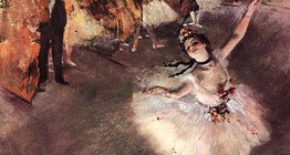 Degas: Der Stern (Ballerina auf der Bühne) (1877, Impressionismus)