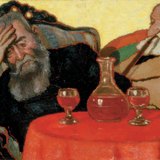 József Rippl-Rónai: Mijn vader en oom Piacsek die rode wijn drinken (1907)