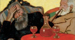 József Rippl-Rónai: Mein Vater mit Onkel Piacsek beim Weintrinken (1907)