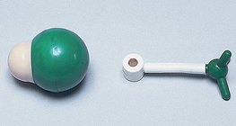 Kalotten- und Stäbchenmodell des Chlorwasserstoffmoleküls