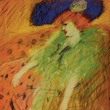 Picasso: Vrouw met Blauwe Hoed (1910, Impressionisme)