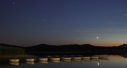 Seltene Planetenkonstellation: Venus, Mars und Saturn liegen auf einer Linie