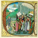 Zingen in het hof van Matthias 1 (Hongarije)