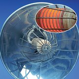 De draadweerstand warmt op door elektriciteit