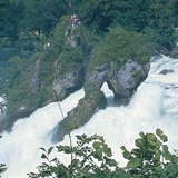De Rijnvallei bij Schaffhausen (Zwitserland)