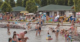 Plage du Lac Balaton, Hongrie