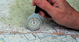 Roue de mesure de la distance sur carte