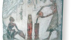 Travaux ménagers représentés dans une peinture égyptienne