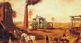 Machine à vapeur dans une mine en Angleterre