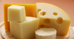 Selection of cheeses