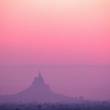 Kasteel van Monteagudo bij zonsondergang