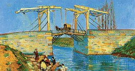 Van Gogh: Die Brücke von Langlois mit Wäscherinnen (1888, Postimpressionismus)