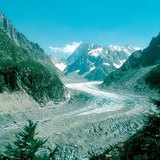 Gletsjer in de Alpen